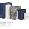 Hallmark Assorted Holiday Gift Bags (8 Bags: 3 Small 6″, 3 Medium 9″, 2 Large 13″) Winter Woodland Joy, Navy Blue, Gold(Blue Plaid  Snowman  Snowflakes  Tree)