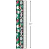 Hallmark Christmas Wrapping Paper with Cutlines on Reverse (3 Rolls: 90 Sq. Ft. Total) Santa Claus, Polka Dots, Snowmen(Multicultural Santa Claus  Ornaments  “Merry Christmas”)