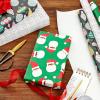 Hallmark Christmas Wrapping Paper with Cutlines on Reverse (3 Rolls: 90 Sq. Ft. Total) Santa Claus, Polka Dots, Snowmen(Multicultural Santa Claus  Ornaments  “Merry Christmas”)