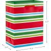 Hallmark Image Arts 5″ Small Christmas Gift Bag Bundle (10 Bags: Santa, Plaid, Stripes, Penguin) for Kids, Coworkers, Gift Cards, Party Favors(Stripes  Penguin  Santa  Plaid)
