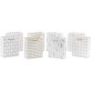 Hallmark 6″ Small Holiday Gift Bag Bundle (6 Bags: Ivory and Gold Trees, Plaid, Merry Christmas)(White  Gold and Silver)