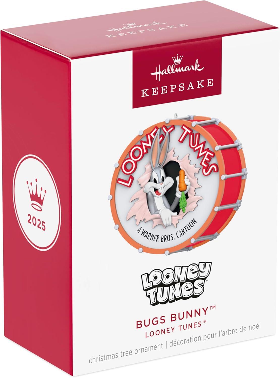 imageHallmark Keepsake Christmas Ornaments 2023 Looney Tunes Wile E Coyote as Batman Set of 2 Looney Tunes GiftsBugs Bunny