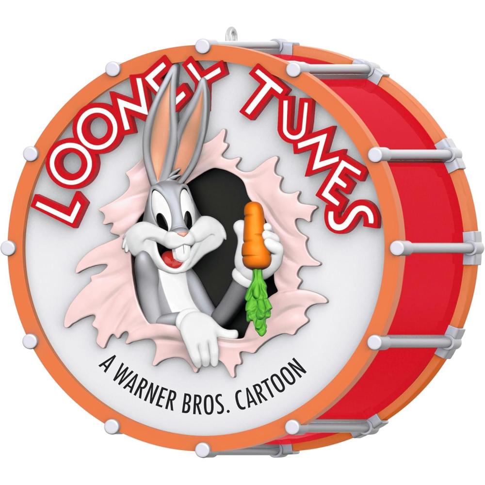 imageHallmark Keepsake Christmas Ornaments 2023 Looney Tunes Wile E Coyote as Batman Set of 2 Looney Tunes GiftsBugs Bunny