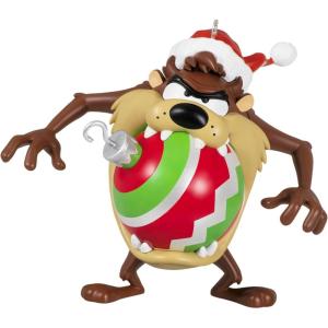 Hallmark Keepsake Christmas Ornaments 2023, Looney Tunes Wile E. Coyote as Batman, Set of 2, Looney Tunes Gifts(Taz More than He Can Chew)