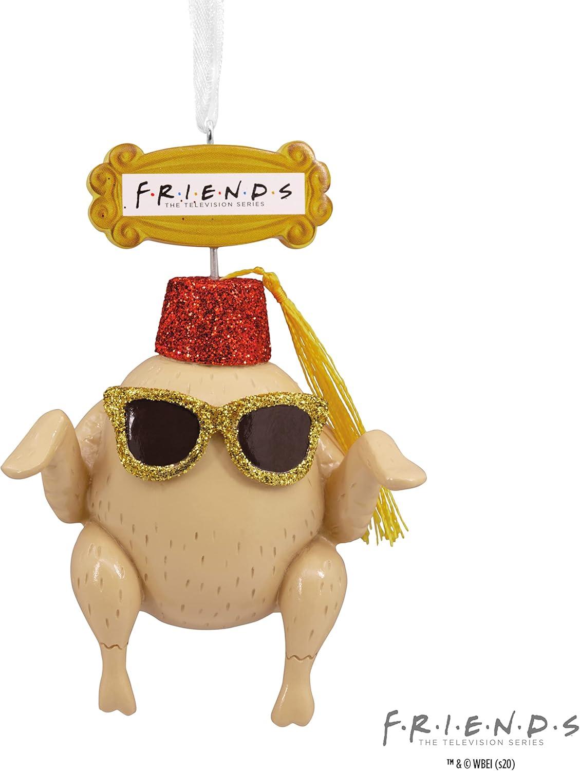 imageHallmark Friends Turkey in Fez and Sunglasses Christmas Ornament Resin