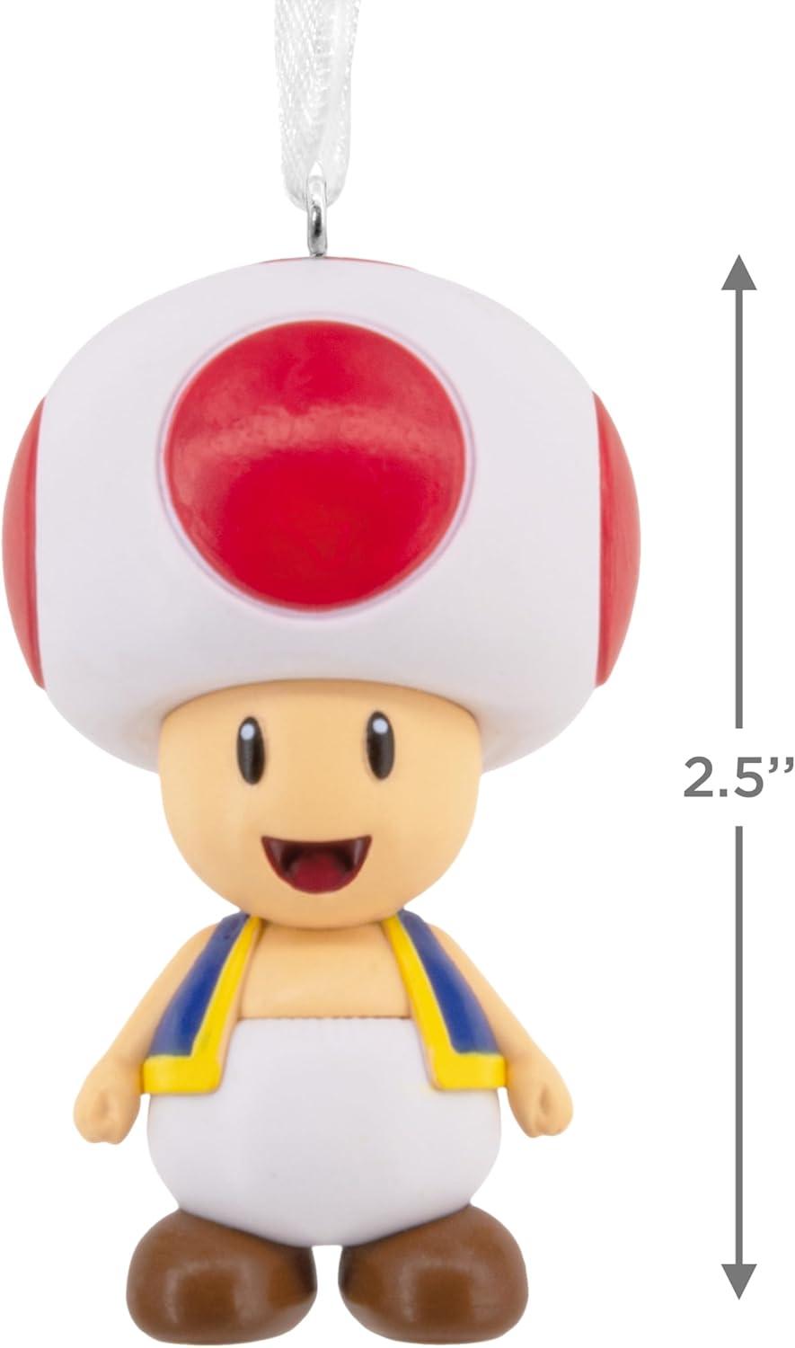 imageHallmark Nintendo Super Mario Toad Christmas Ornament Gifts for Gamers