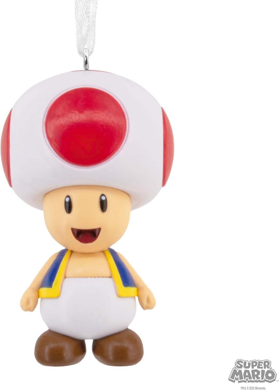 imageHallmark Nintendo Super Mario Toad Christmas Ornament Gifts for Gamers