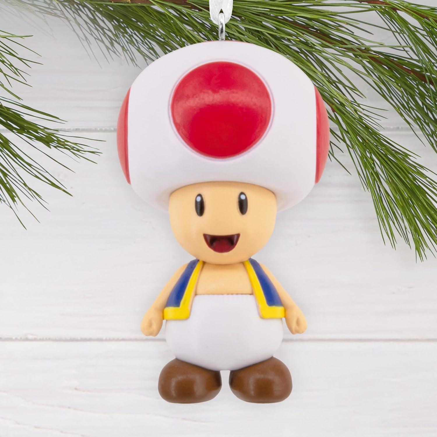 imageHallmark Nintendo Super Mario Toad Christmas Ornament Gifts for Gamers