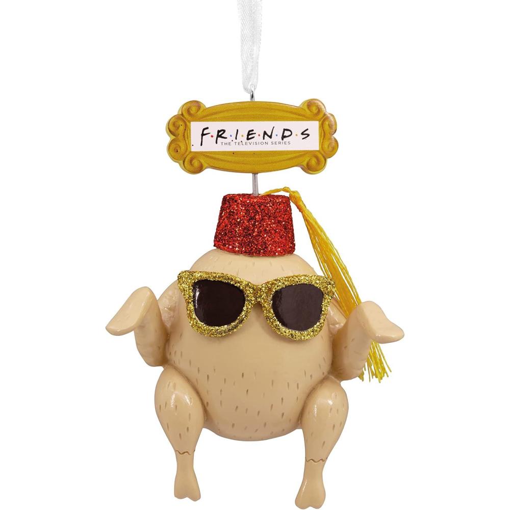 imageHallmark Friends Turkey in Fez and Sunglasses Christmas Ornament Resin