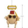 Hallmark Friends Turkey in Fez and Sunglasses Christmas Ornament, Resin