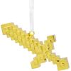 Hallmark Xbox White Video Game Controller Christmas Ornament(Minecraft Gold Sword)
