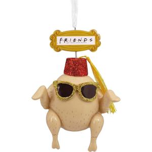 Hallmark Friends Turkey in Fez and Sunglasses Christmas Ornament, Resin