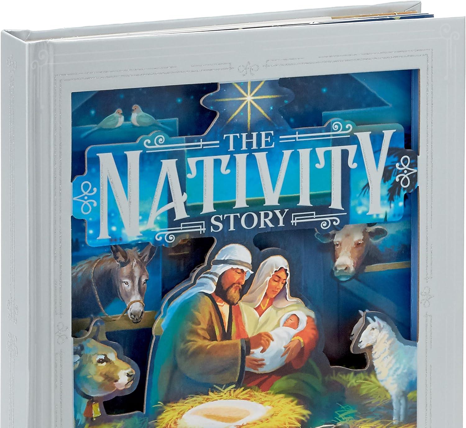 imageHallmark Nativity Story PopUp Book with Light and Sound for Kids Grandchildren Nieces NephewsNativity PopUp