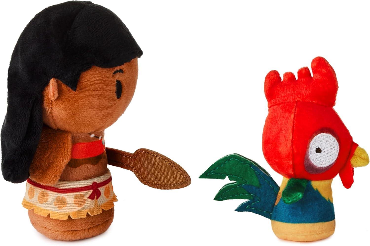 imageHallmark itty Bitty Disney Moana Plush Toys Set of 3 Moana and Heihei with Boat Gift for Kids Collectors Fans