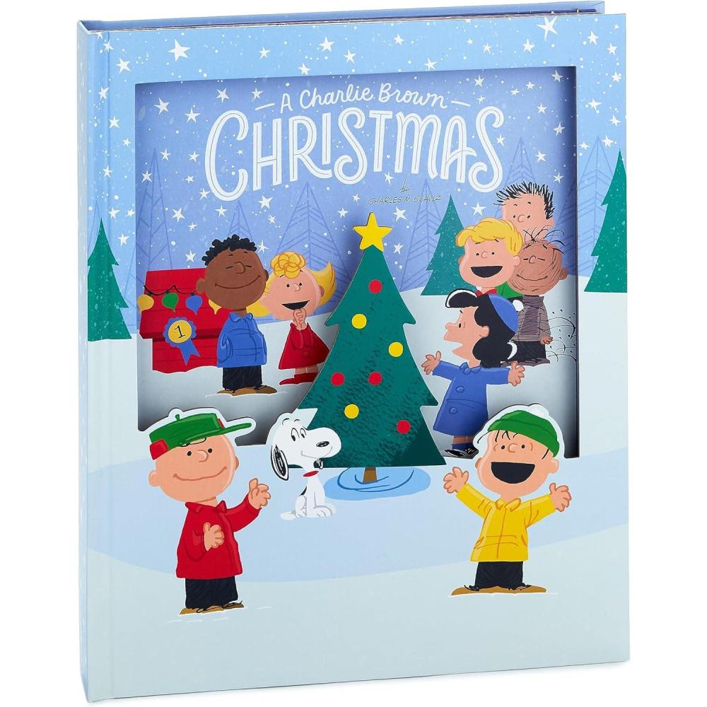 imageHallmark Nativity Story PopUp Book with Light and Sound for Kids Grandchildren Nieces NephewsA Charlie Brown Christmas