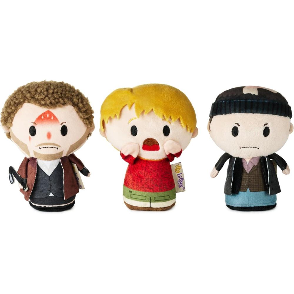 imageHallmark itty bittys Home Alone Plush Toys Set of 3 Kevin McCallister Marv and Harry Gift for Kids Fans Collectors
