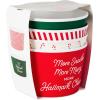 Hallmark Channel Holiday Movie-Watching Popcorn Snack Bowls (Set of 4) for Christmas Parties, Movie Nights, Celebrations