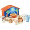 Hallmark Nativity Scene Plush Toy (Manger with Baby Jesus, Mary, Joseph, Angel, Animals) for Kids, Grandchildren