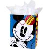 Hallmark Disney 15″ Extra Large Gift Bag with Tissue Paper (Mickey Mouse) for Birthdays, Kids Parties or Any Occasion(1 Count (Pack of 1))