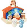 Hallmark Nativity Scene Plush Toy (Manger with Baby Jesus, Mary, Joseph, Angel, Animals) for Kids, Grandchildren