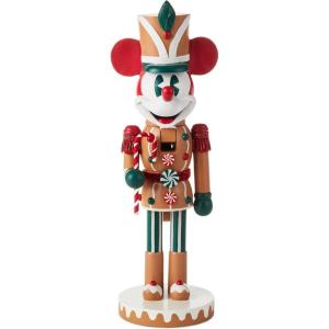 Hallmark Disney Gingerbread Nutcracker Figurine (Mickey Mouse), 13.5″, Gift for Fans and Collectors