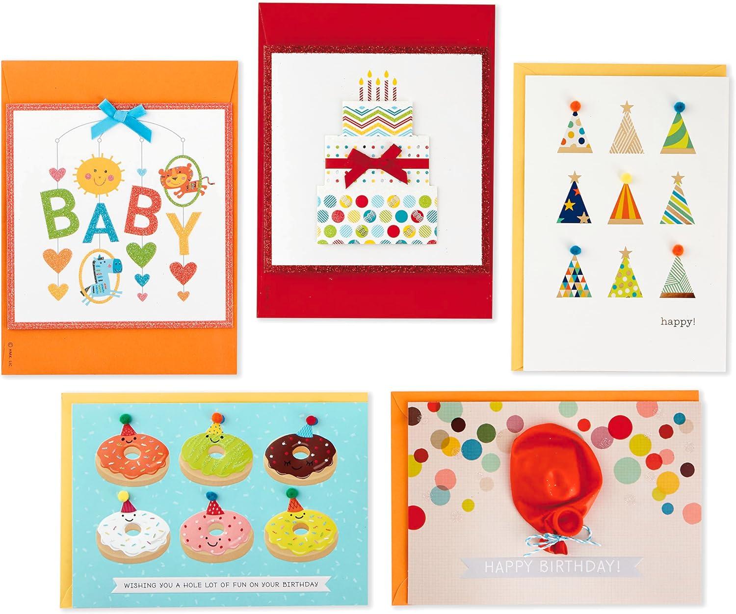 imageHallmark Handmade All Occasion Boxed Greeting Card Assortment Pink Floral Pack of 20Birthday Cards Baby Shower Cards Wedding Cards Sympathy Cards Thinking of You Cards Thank You CardsEveryday