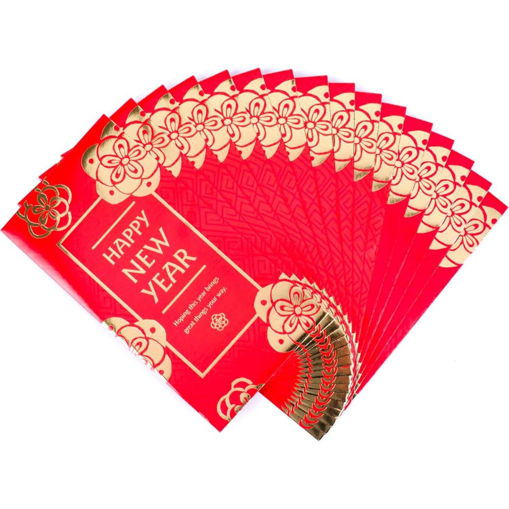 imageHallmark Chinese New Year Red Envelopes 2026 16 Lunar New Year Lucky Money Holders Year of the Horse