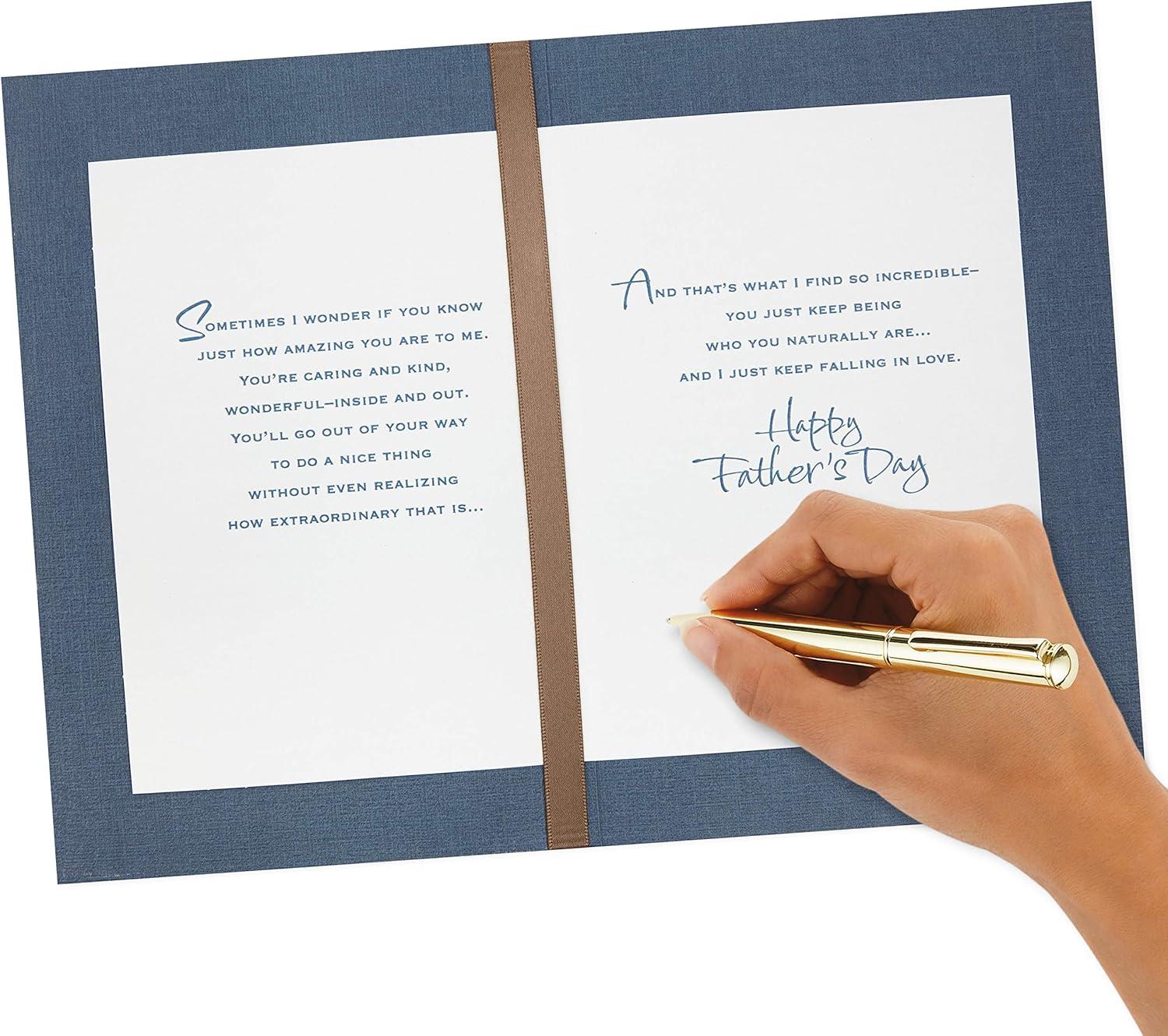 imageHallmark Romantic Fathers Day Card for Husband or Boyfriend I Keep Falling in Love 599FFW9555