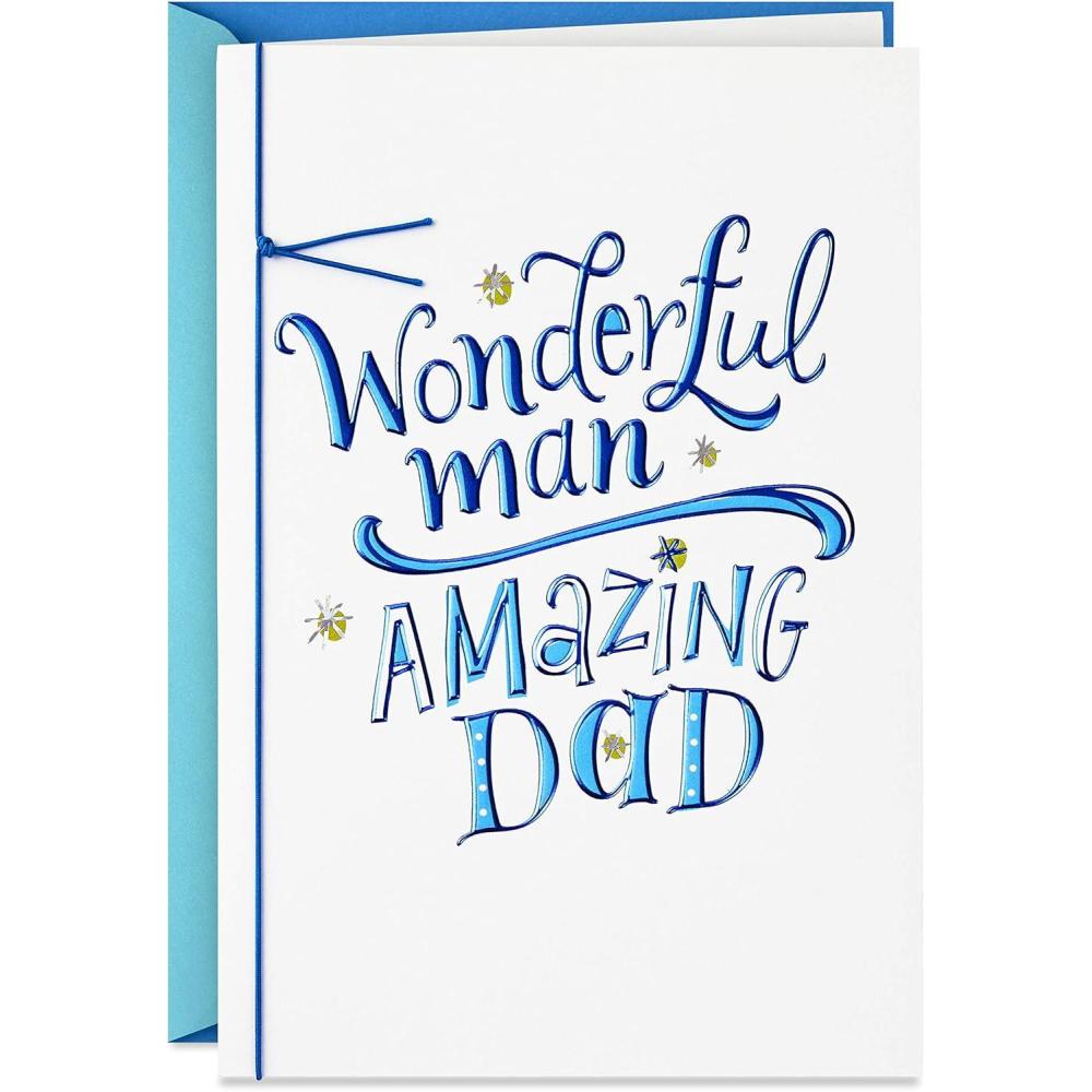 imageHallmark Fathers Day Card for Dad Stepdad Grandpa Husband Wonderful Man Amazing Dad