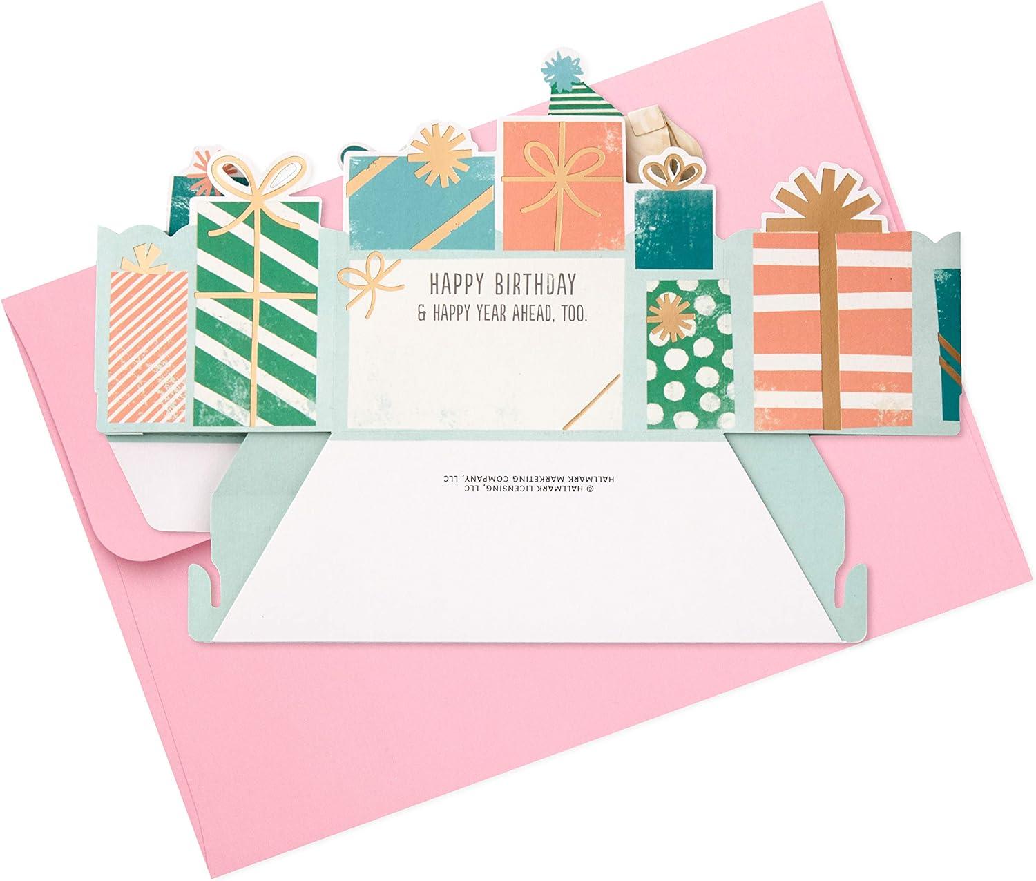 imageHallmark Paper Wonder Birthday Pop Up Card Good VibesPop Up Dog with Presents