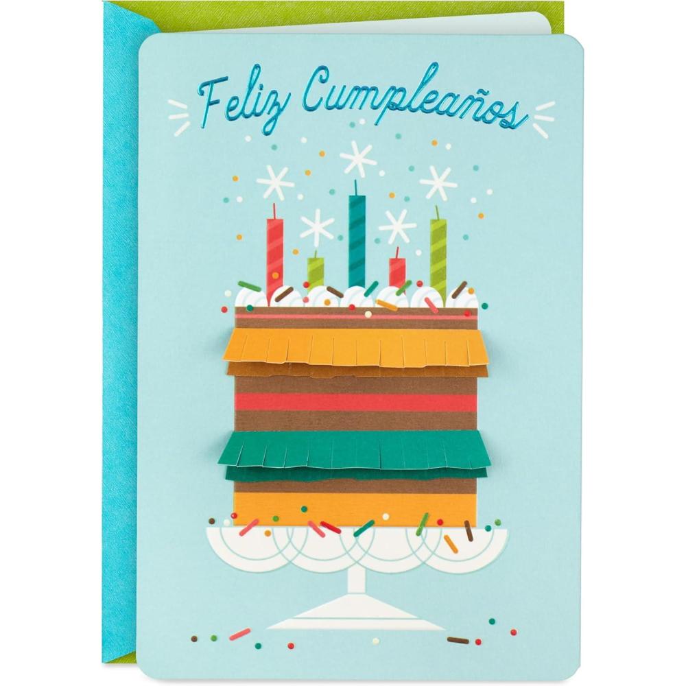 imageHallmark Vida Spanish Birthday Card Feliz Cumpleaos for Friend Coworker Parent NeighborFeliz Cumpleaos