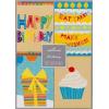 Hallmark Assorted Birthday Cards (Birthday Icons, 12 Cards and Envelopes)(Assorted colors)