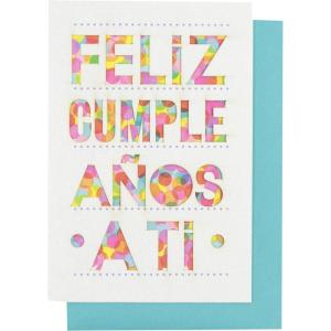 Hallmark Vida Spanish Birthday Card (Feliz Cumpleaños) for Friend, Coworker, Parent, Neighbor(Feliz Cumplea?os A Ti)