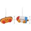 Hallmark Better Together Hot Dog and Freeze Pop Magnetic Christmas Ornaments, Shatterproof, Set of 2, Food Gifts