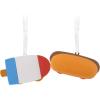 Hallmark Better Together Hot Dog and Freeze Pop Magnetic Christmas Ornaments, Shatterproof, Set of 2, Food Gifts