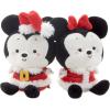 Hallmark Better Together Disney Mickey and Minnie Holiday Magnetic Plush, Set of 2