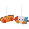 Hallmark Better Together Hot Dog and Freeze Pop Magnetic Christmas Ornaments, Shatterproof, Set of 2, Food Gifts