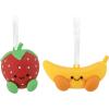 Hallmark Better Together Strawberry and Banana Magnetic Christmas Ornaments, Shatterproof, Set of 2, Food Gifts