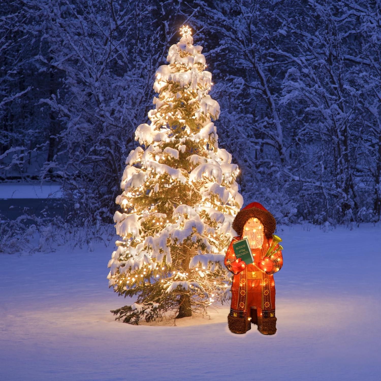 image36 Inch Hallmark Keepsakes Father Christmas Holiday Outdoor LED Yard Decor