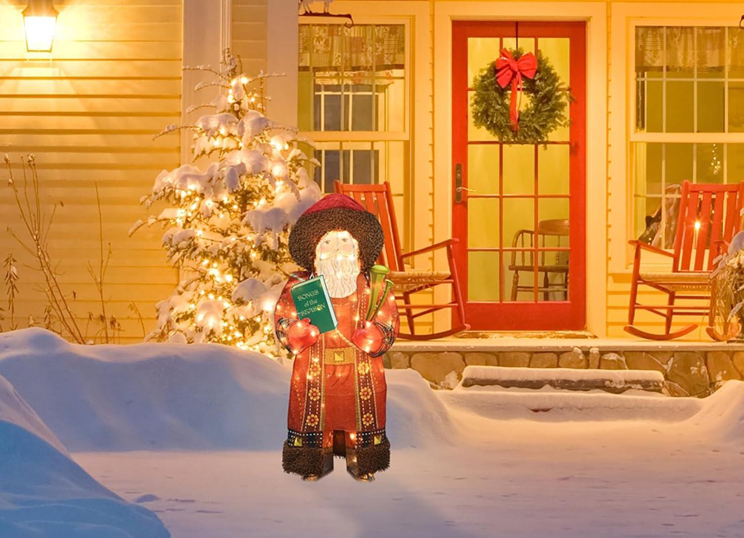 image36 Inch Hallmark Keepsakes Father Christmas Holiday Outdoor LED Yard Decor