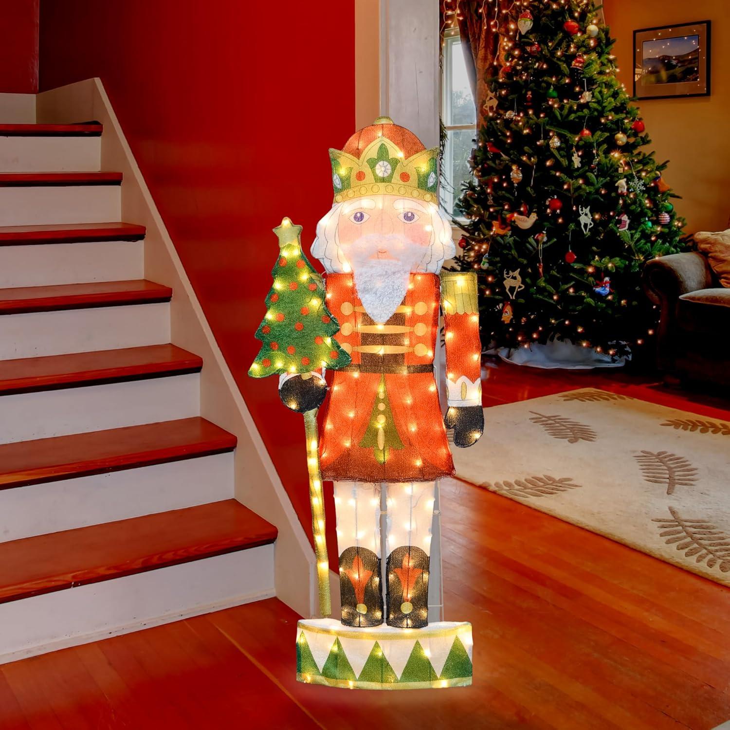 image48 Inch Hallmark Keepsakes Christmas Noble Nutcracker Holiday Outdoor LED Yard Decor