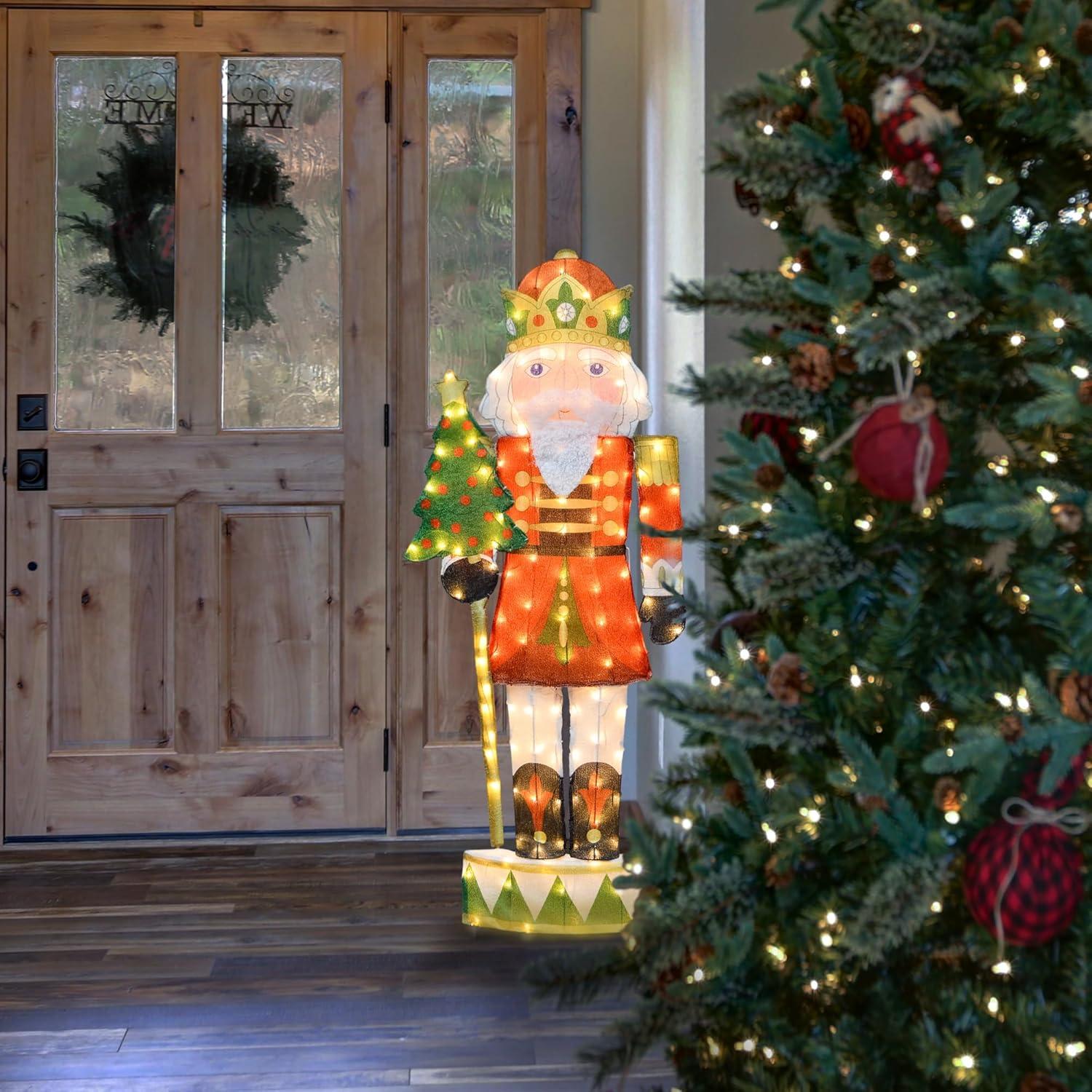 image48 Inch Hallmark Keepsakes Christmas Noble Nutcracker Holiday Outdoor LED Yard Decor