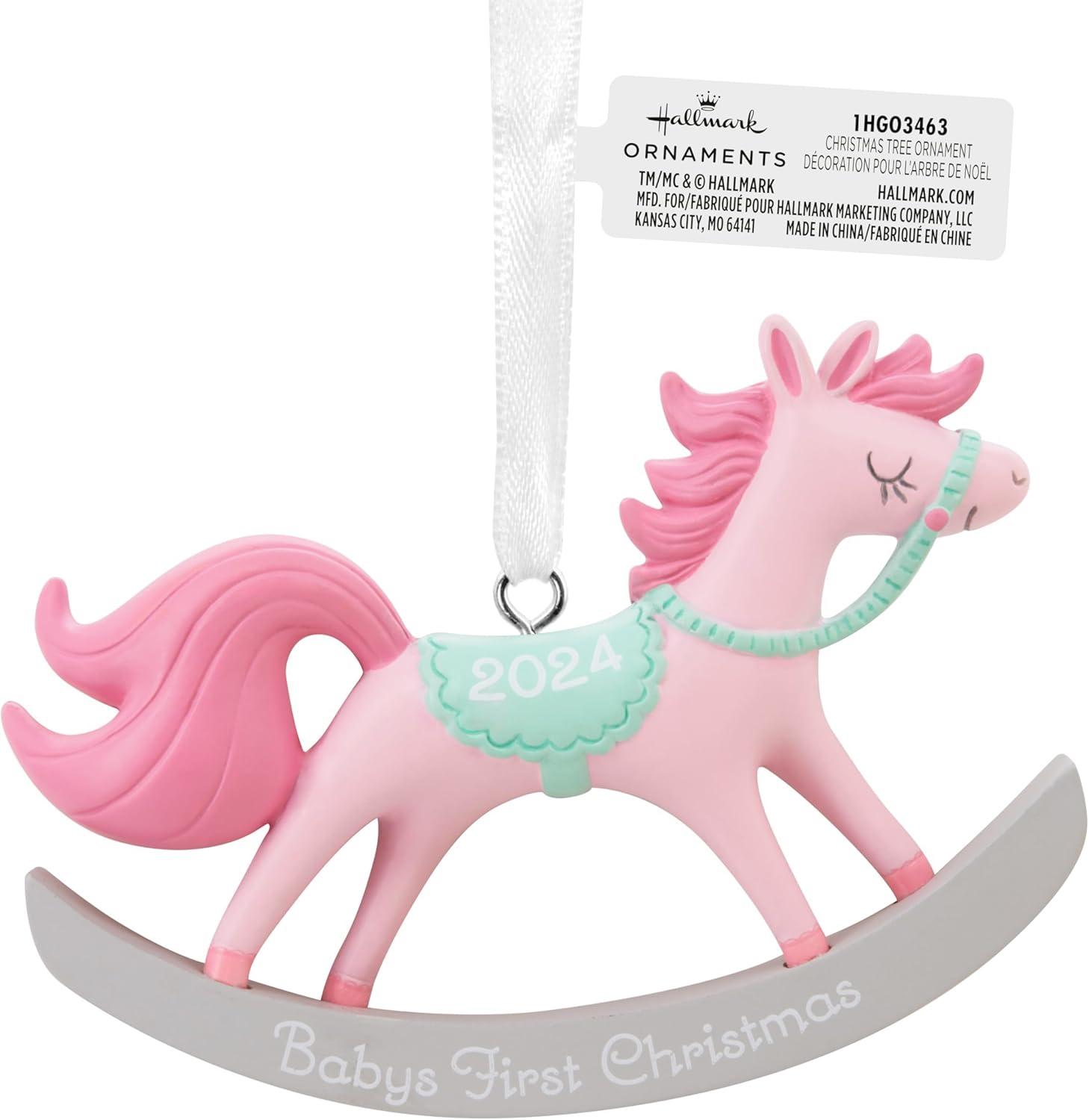 imageHallmark Babys First Christmas Christmas Ornament 2024 GirlBabys First Christmas Girl