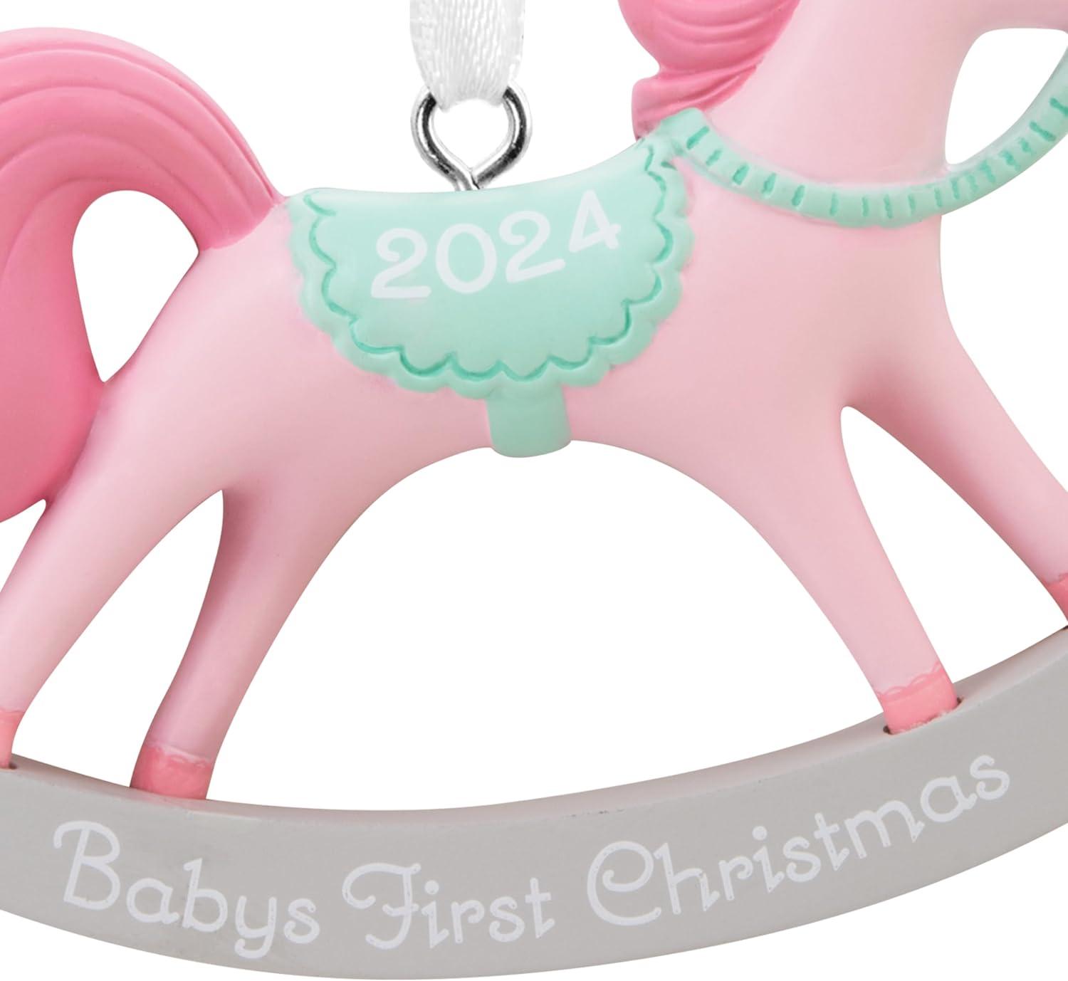 imageHallmark Babys First Christmas Christmas Ornament 2024 GirlBabys First Christmas Girl