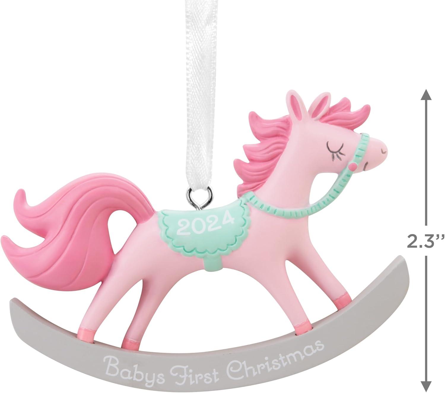 imageHallmark Babys First Christmas Christmas Ornament 2024 GirlBabys First Christmas Girl