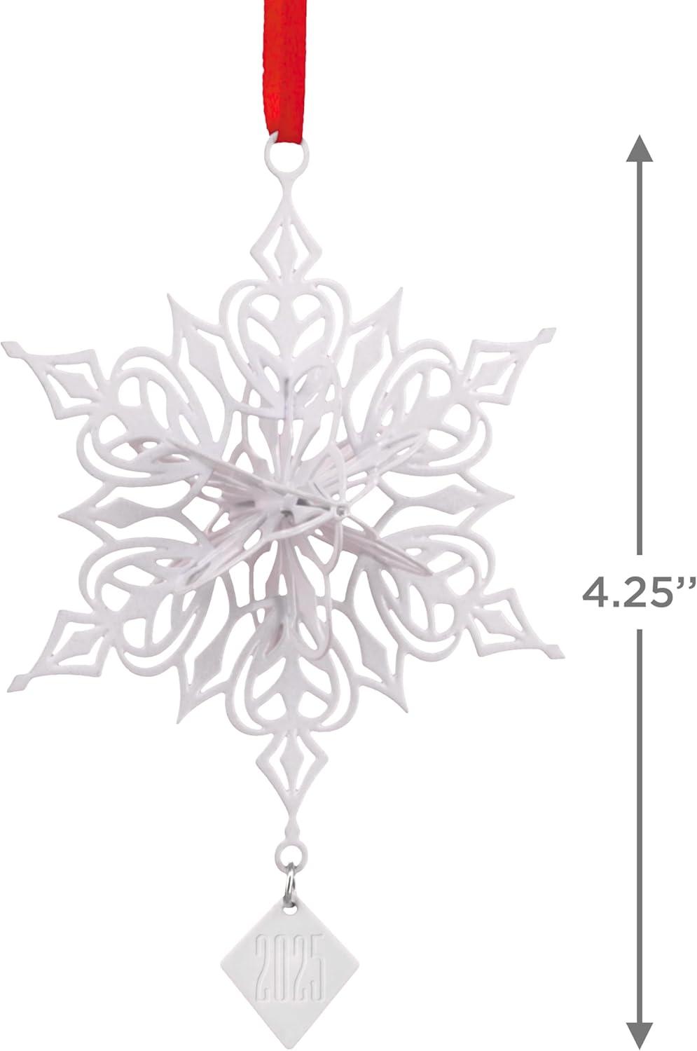 imageHallmark Dimensional Snowflake 2025 Christmas Ornament Snowflake Gifts
