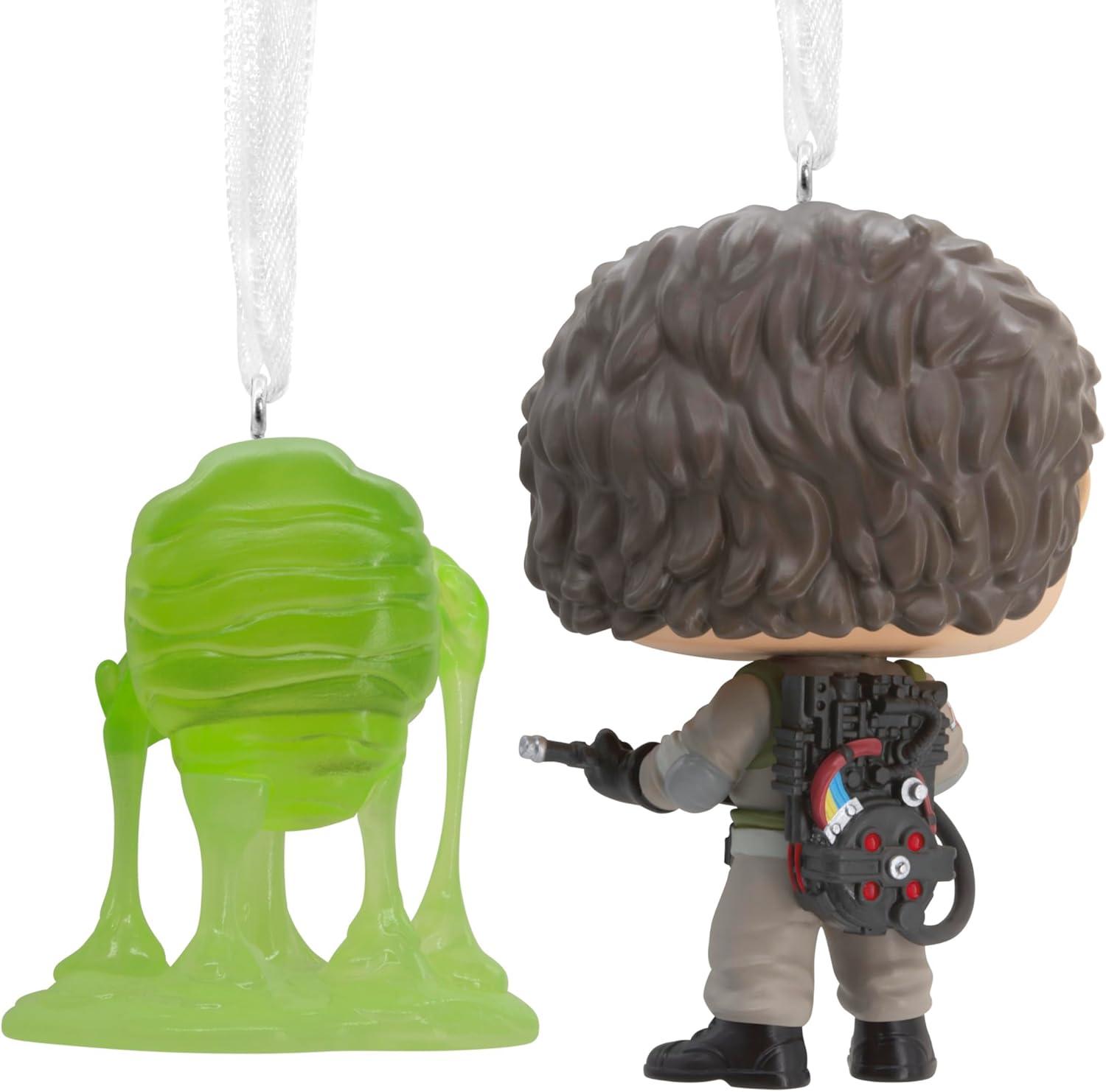 imageHallmark Ghostbusters Peter Venkman ampamp Slimer Funko POP Christmas Ornaments Set of 2 Pop Culture Gifts