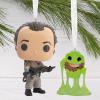 Hallmark Ghostbusters Peter Venkman & Slimer Funko POP! Christmas Ornaments, Set of 2, Pop Culture Gifts