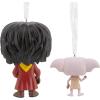 Hallmark Harry Potter and Dobby Funko POP! Christmas Ornaments, Set of 2, Pop Culture Gifts