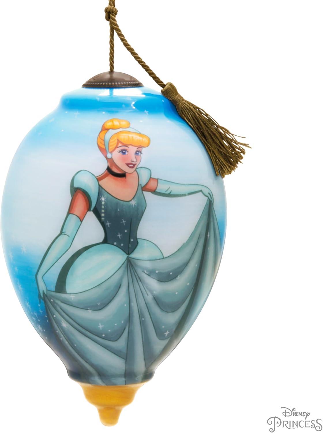 imageHallmark Disney Princess NeQwa Art Cinderella Christmas Ornament HandPainted GlassNeQwa Disney Princess